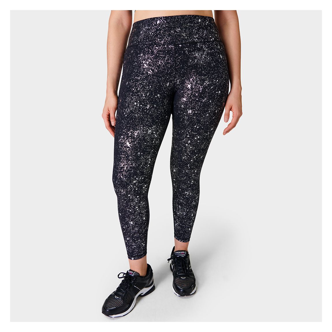 Black Sparkle 7/8 Workout Leggings main product photo