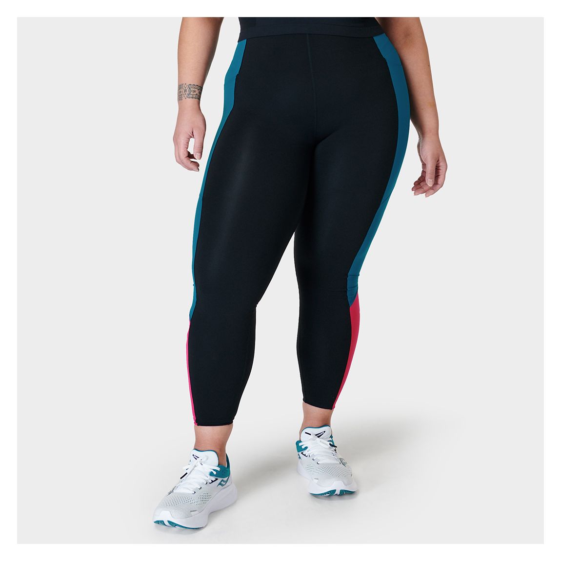 Power UltraSculpt High-Waist 7/8 Gym Legging Colour Block main product photo