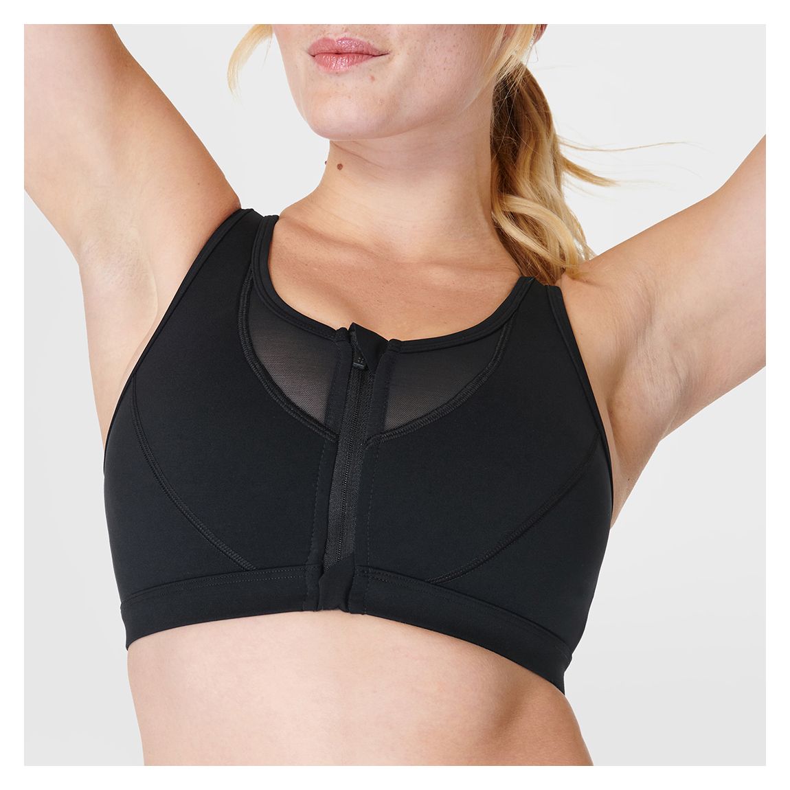 Power Icon Train Bra - Black main product photo