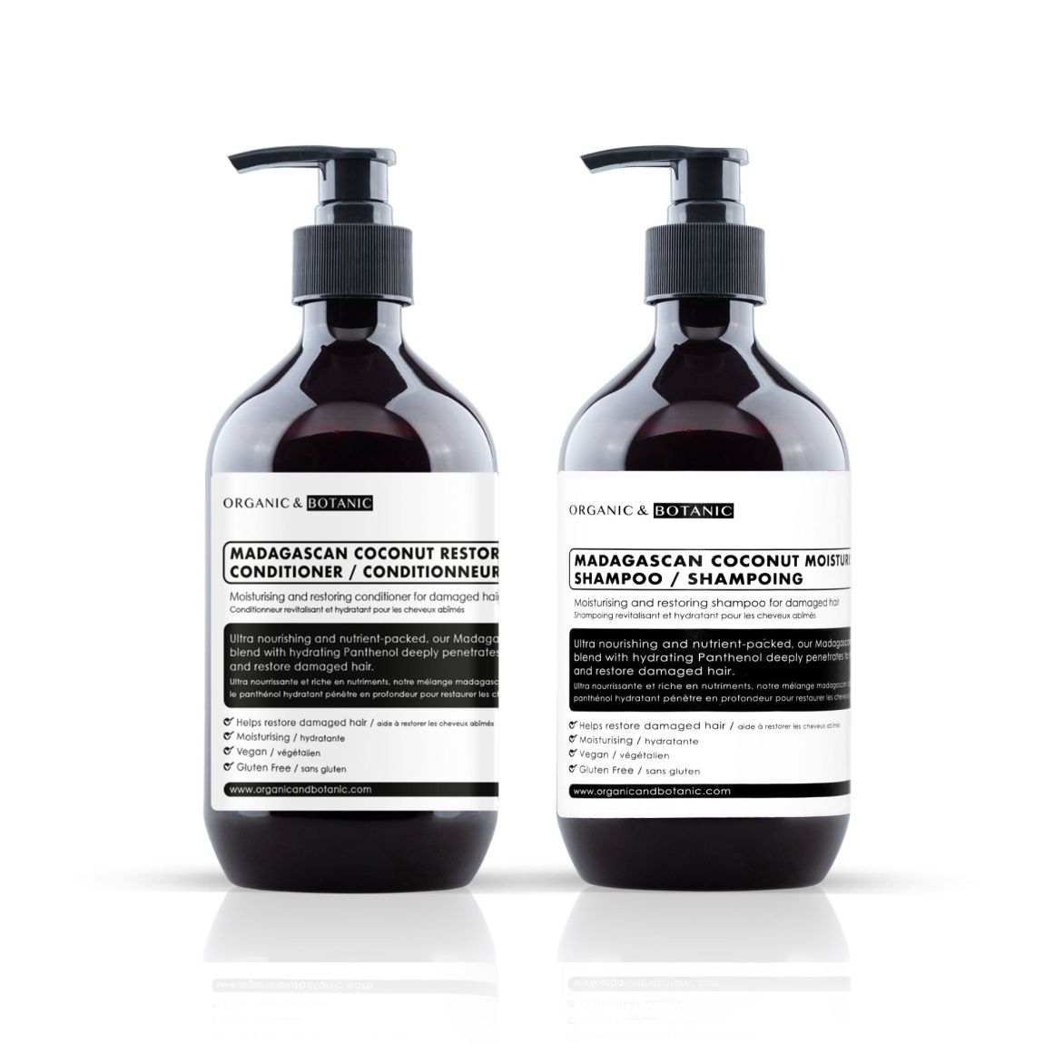 Organic & Botanic Madagascan Coconut Shampoo & Conditioner main product photo