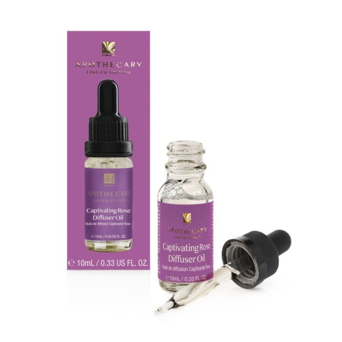 Dr Botanicals Captivating Rose Diffuser Oil 10ml main product photo