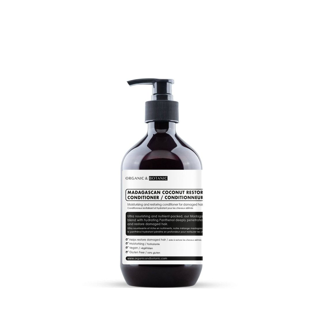 Organic & Botanic Madagascan Coconut Restoring Conditioner 500ml main product photo