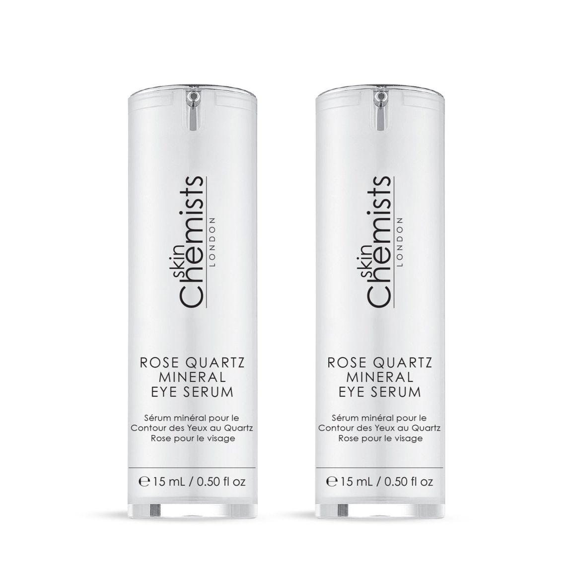 skinChemists Rose Quartz Mineral Eye Serum 15ml Twin Value Savings Pack main product photo