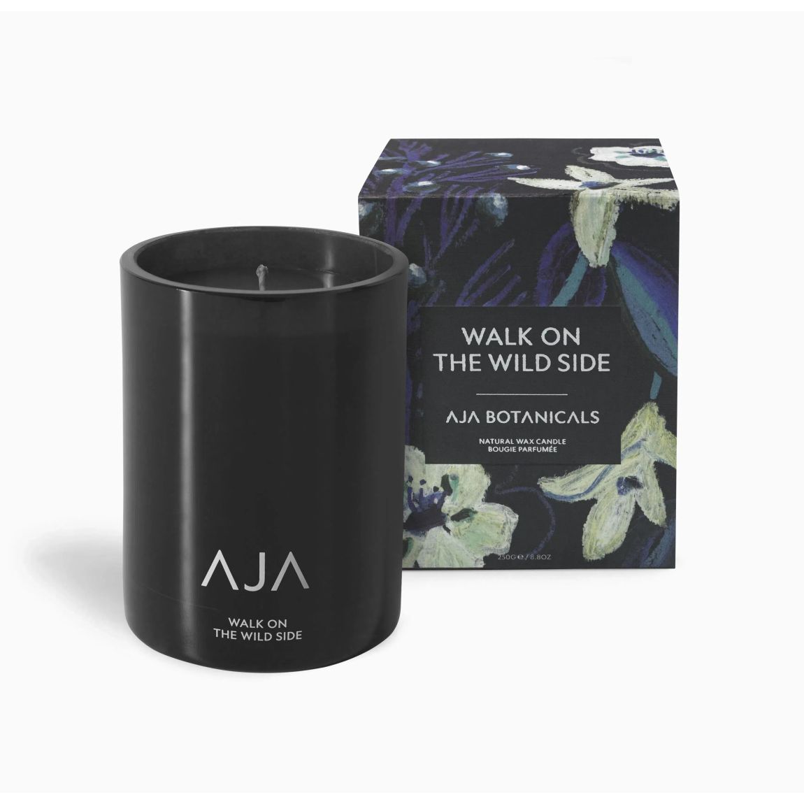 AJA BOTANICALS Wild Side Aromatherapy Candle - Black main product photo