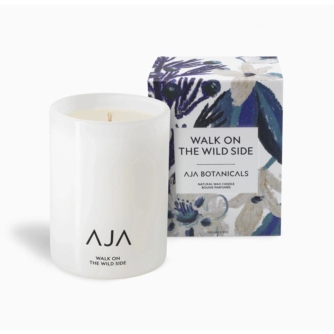 AJA BOTANICALS Wild Side White Candle with Natural Essential Oils main product photo