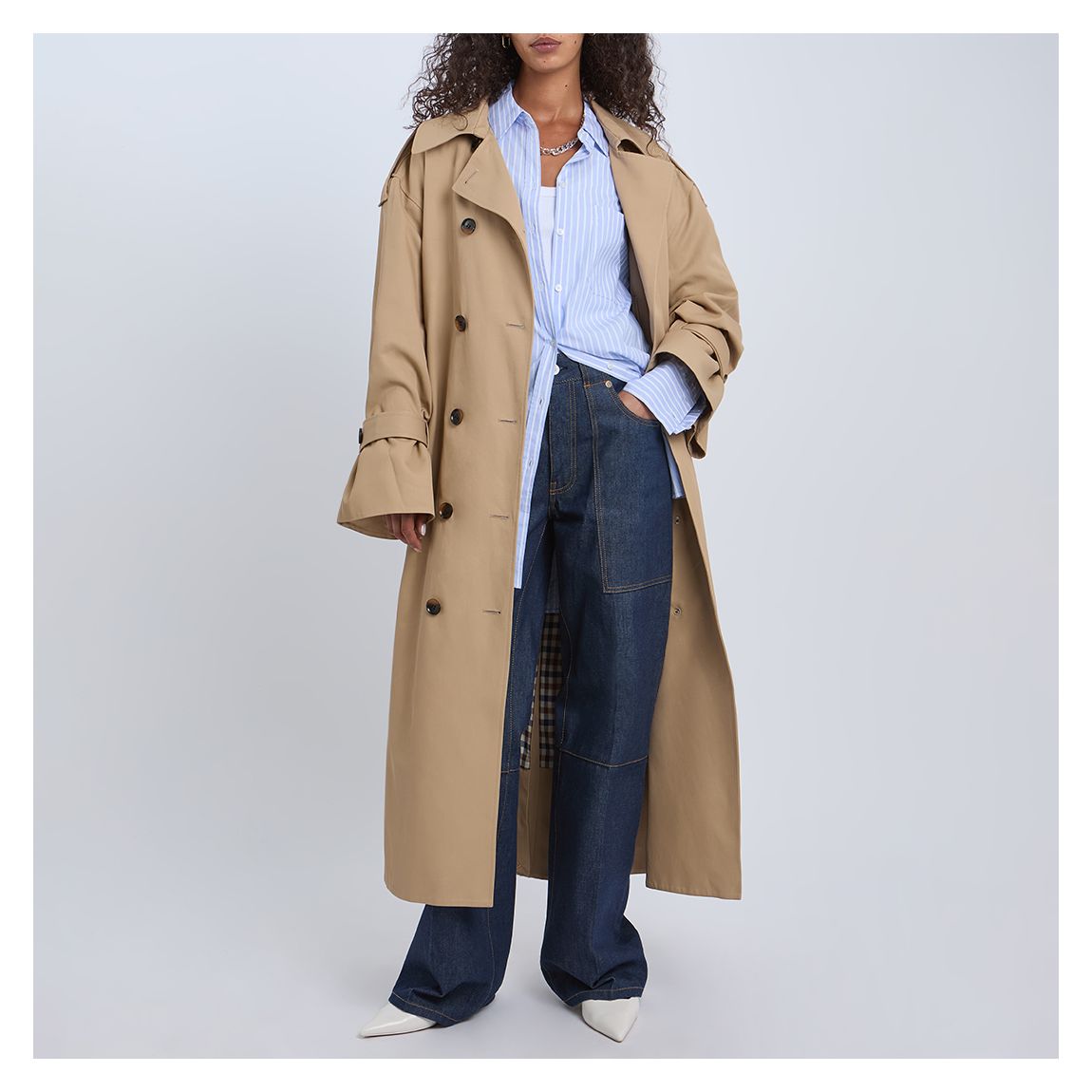 Biscuit Maxi Trench Coat main product photo