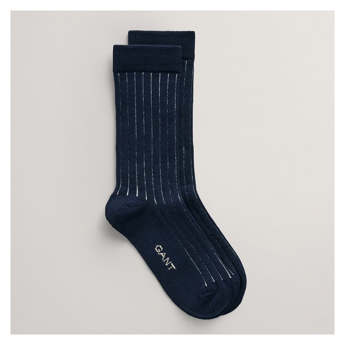 Blue Two Color Ribbed Socks main product photo