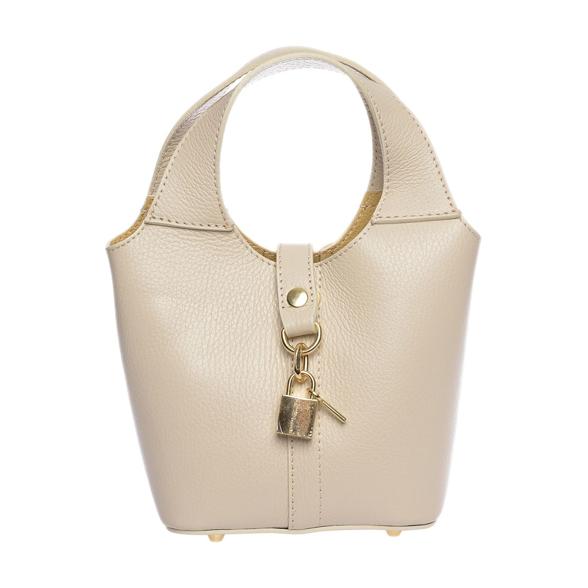 Beige Leather Handbag main product photo