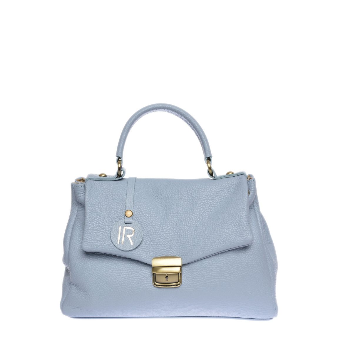 Blue Italian Leather Handbag main product photo