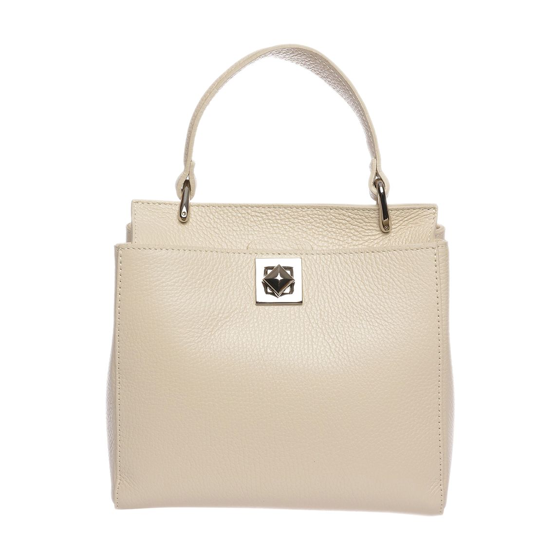 Beige Leather Handbag main product photo