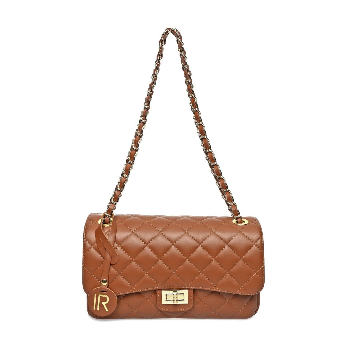 Brown Italian Leather Shoulder Bag main product photo
