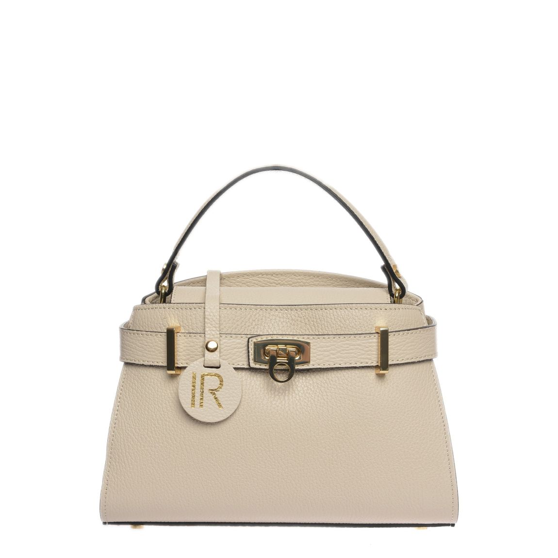 Beige Italian Leather Handbag main product photo