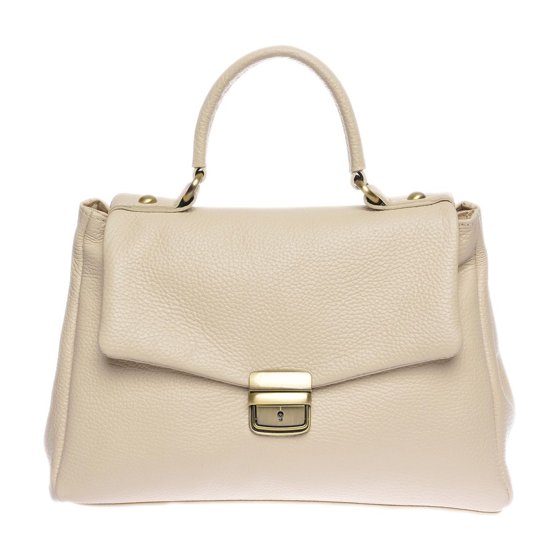 Beige Leather Handbag main product photo