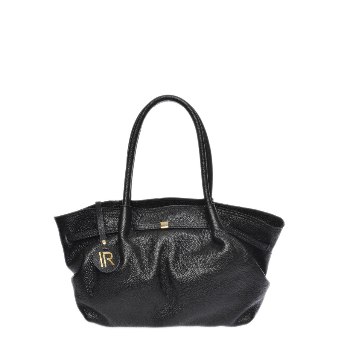 Black Italian Leather Handbag main product photo