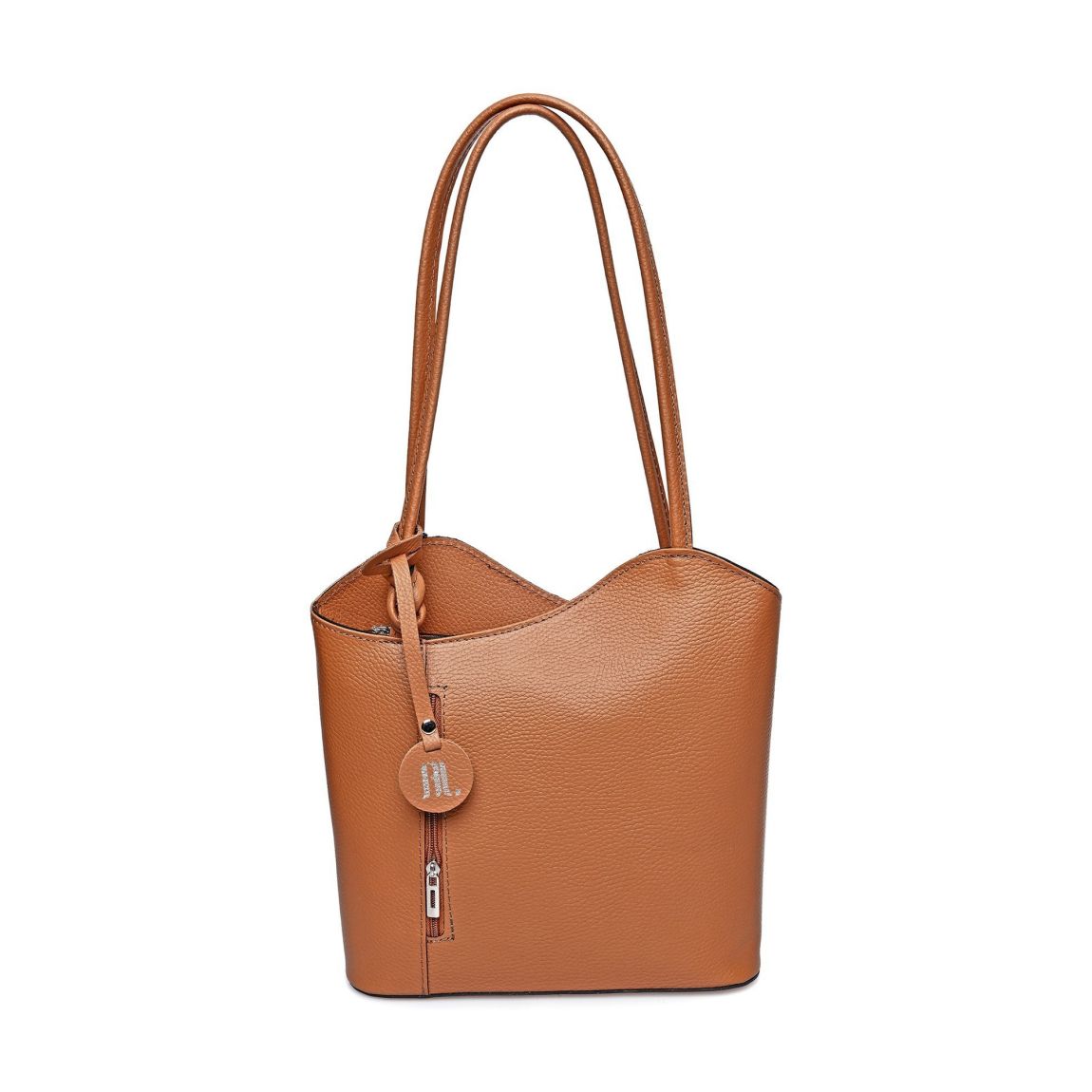 Brown Italian Leather Tote Bag / Backpack main product photo