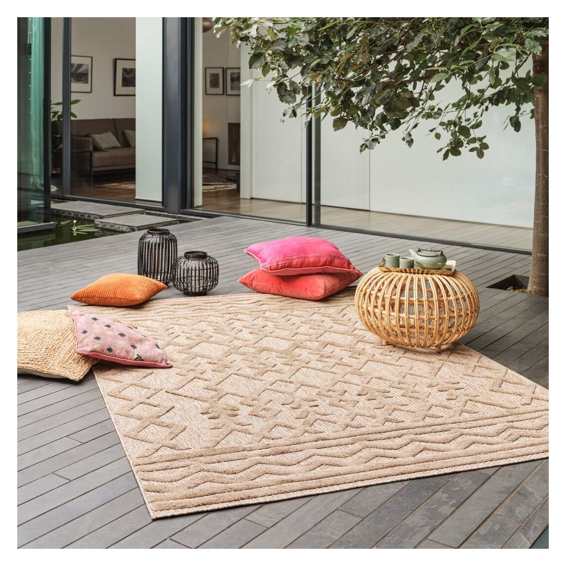 Brown Links Salta Outdoor Rug, 120x170cm main product photo