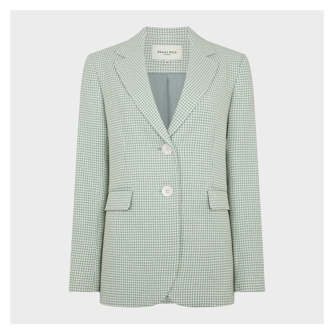Mint Egerton Silk Blend Houndstooth Jacket main product photo