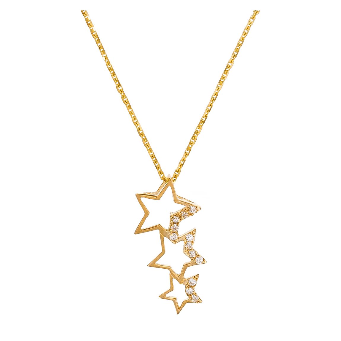Yellow Gold Constellation Pendant Necklace main product photo