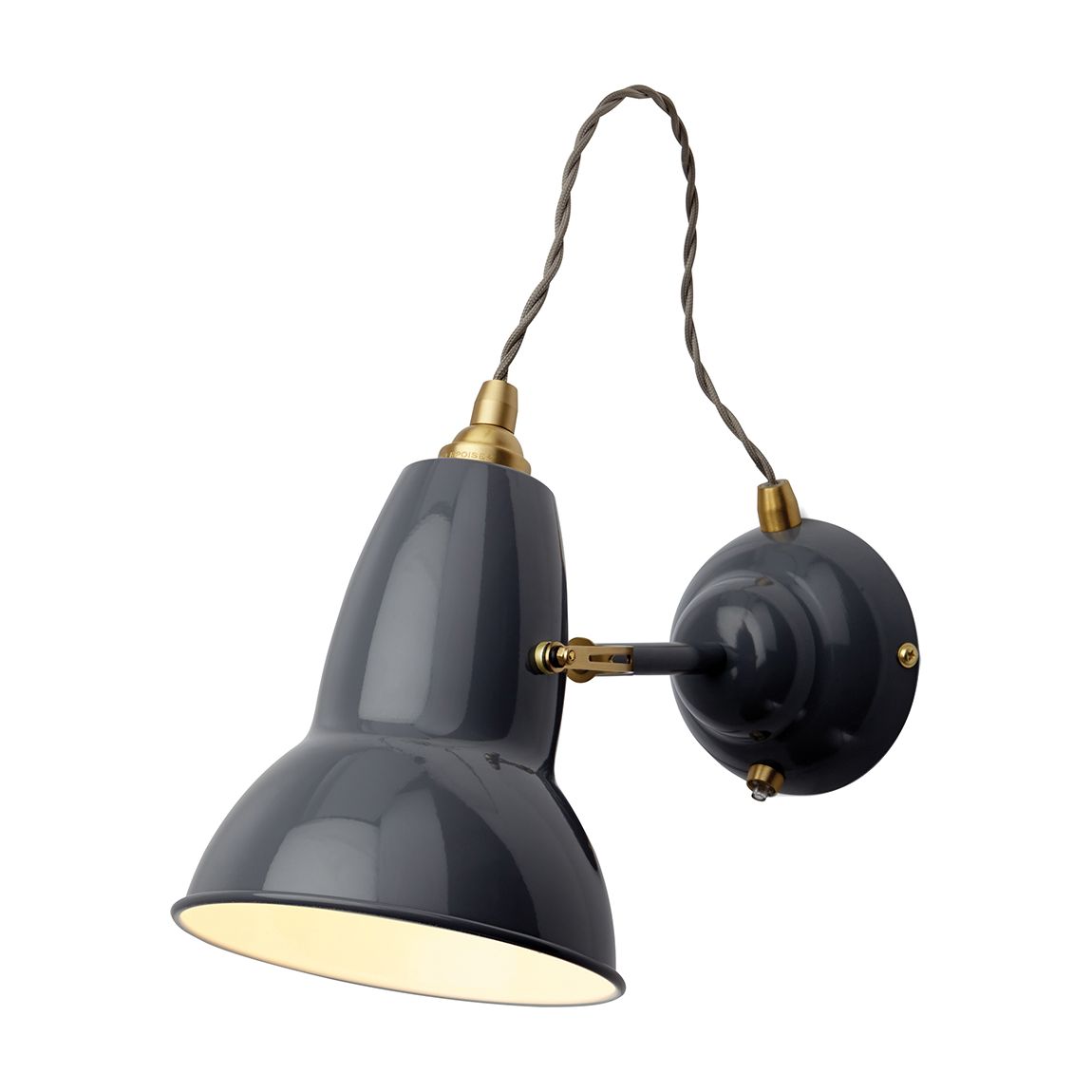 Original 1227 Brass Wall Light Elephant Grey main product photo