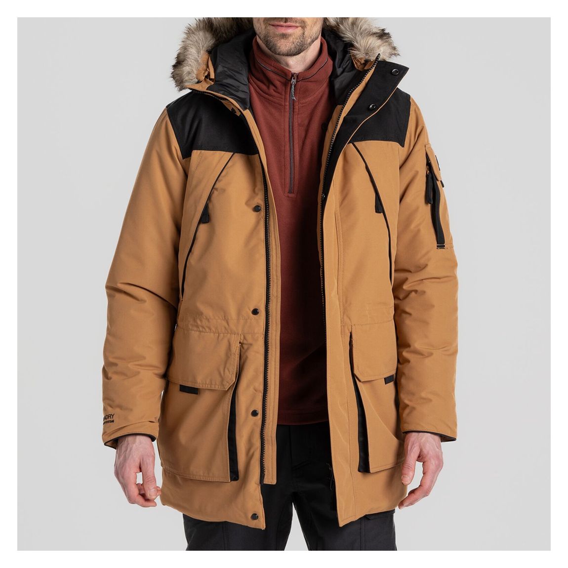 Tan/Black Bishorn III Waterproof Jacket main product photo
