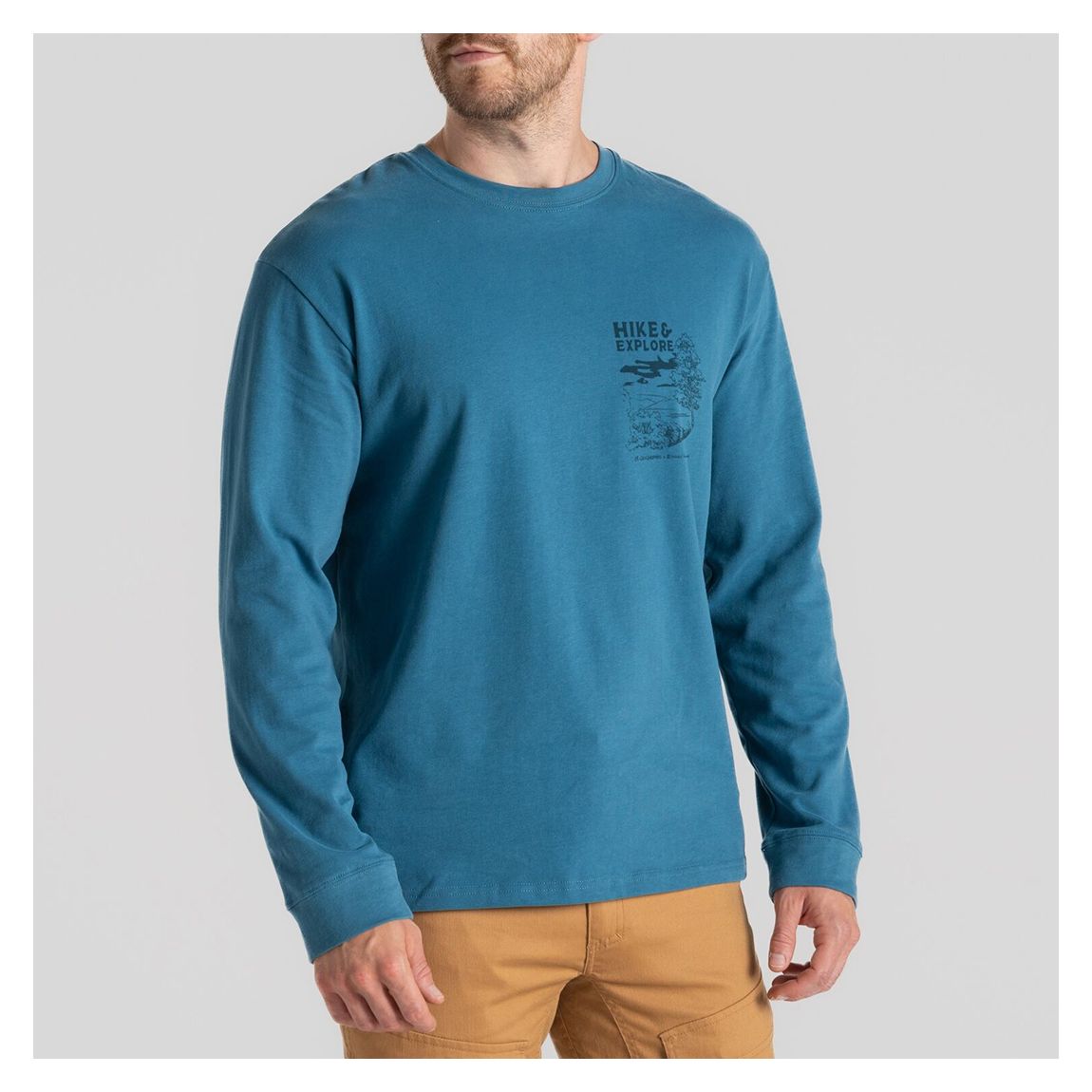 Turquoise National Trust Limestone Long Sleeved Top main product photo