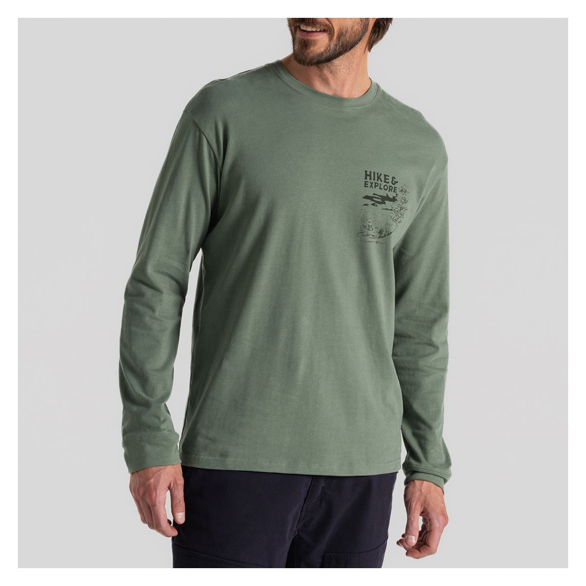 Khaki National Trust Limestone Long Sleeved Top main product photo