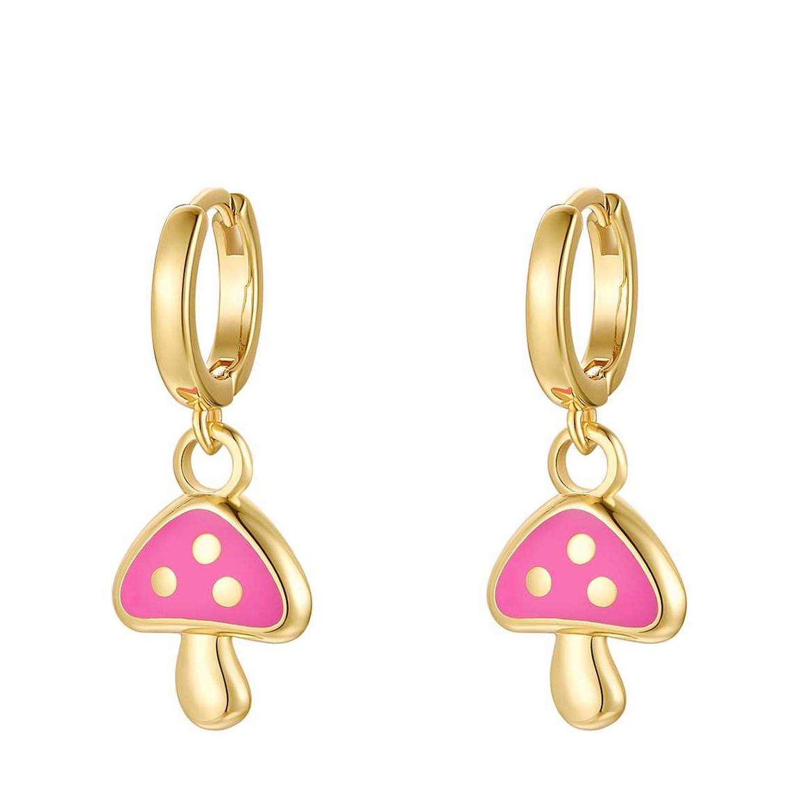 18K Gold Plated Magic Mushroom Earrings main product photo