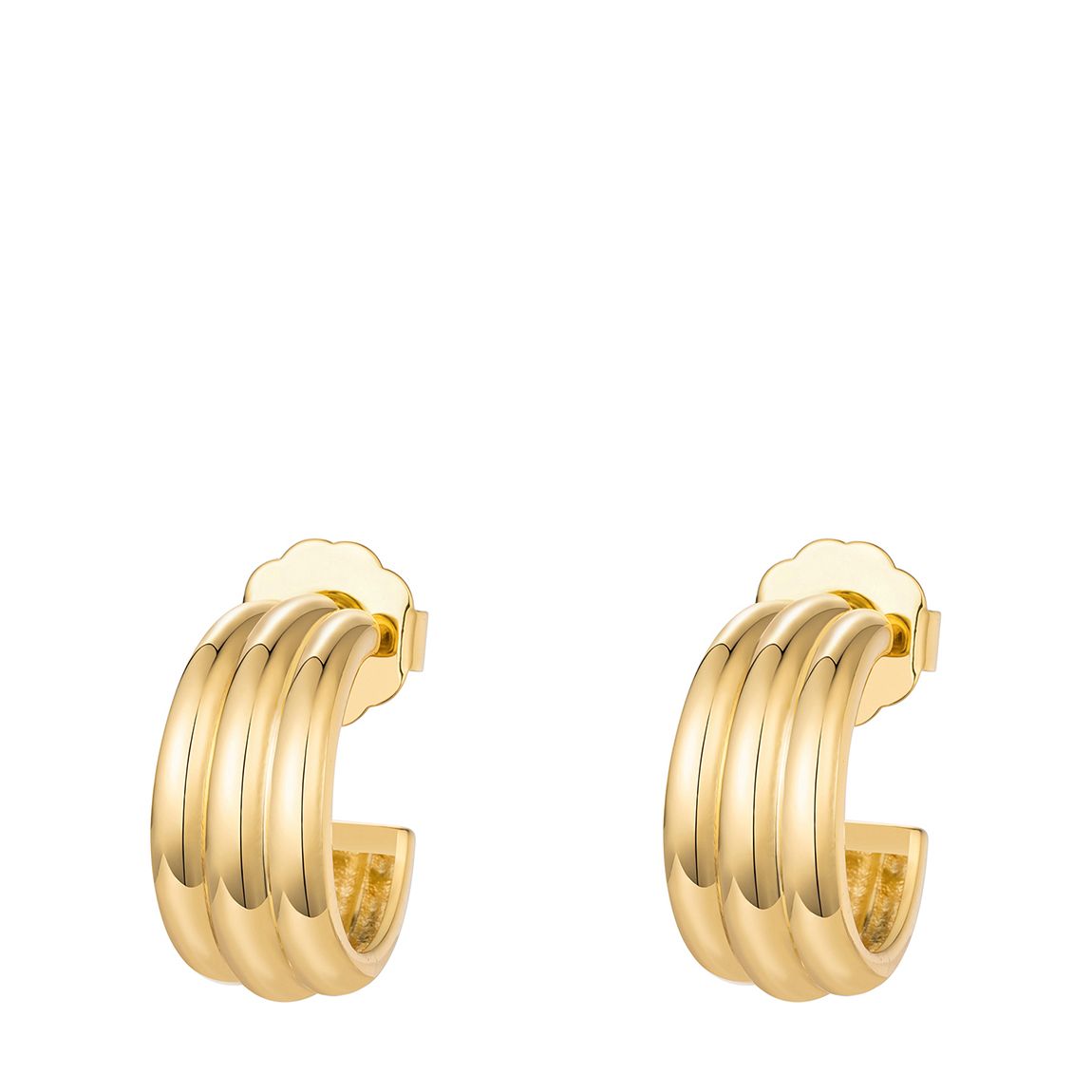 18K Gold Plated Always Golden Hoops main product photo