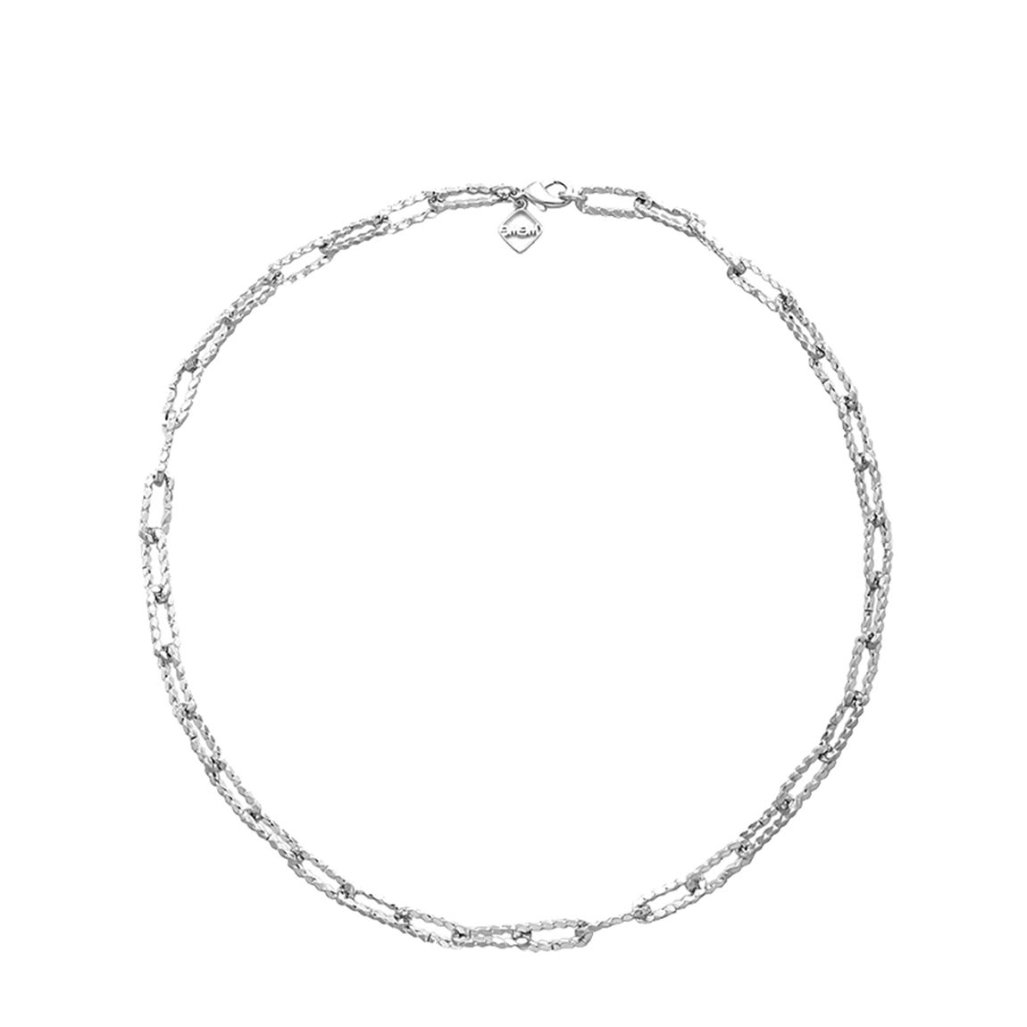 18K White Gold Plated Aurum Necklace main product photo
