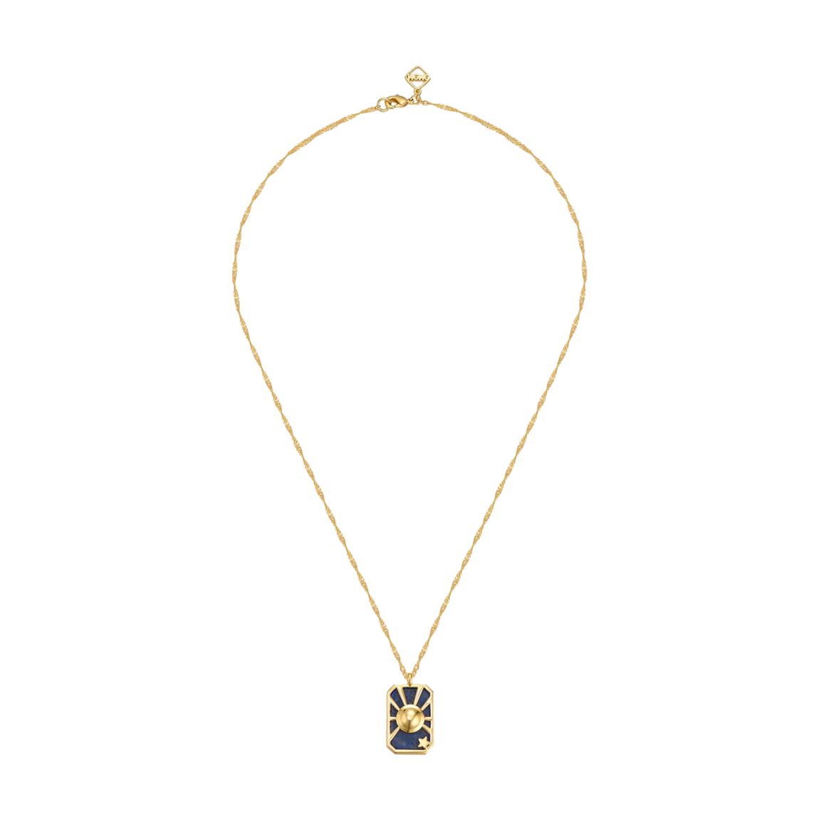 18K Gold Plated Blue Rising Necklace main product photo