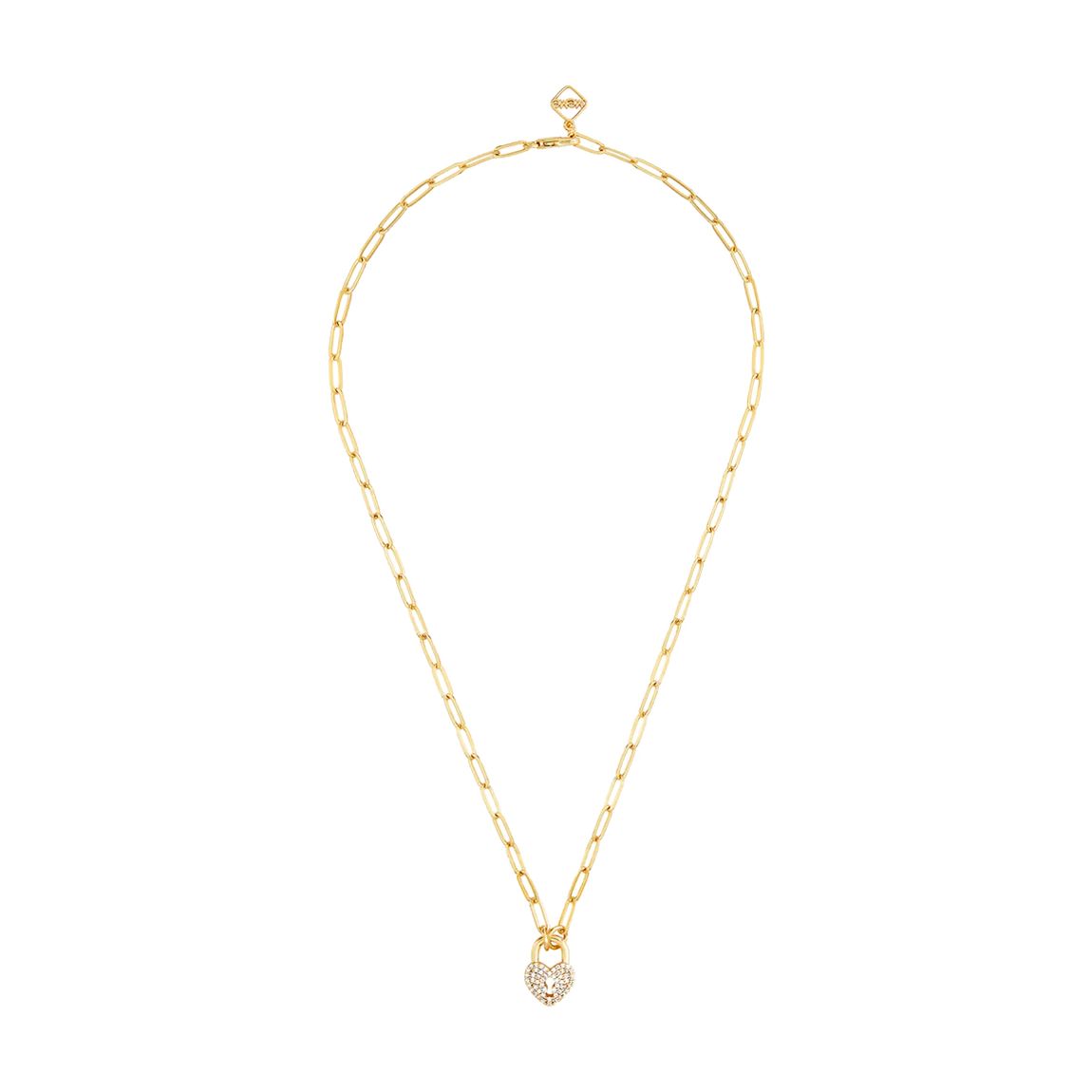 18K Gold Plated Lock Of Love Necklace main product photo