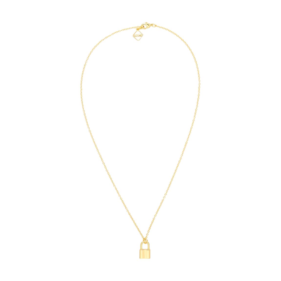 18K Gold Plated Love Lockdown Necklace main product photo