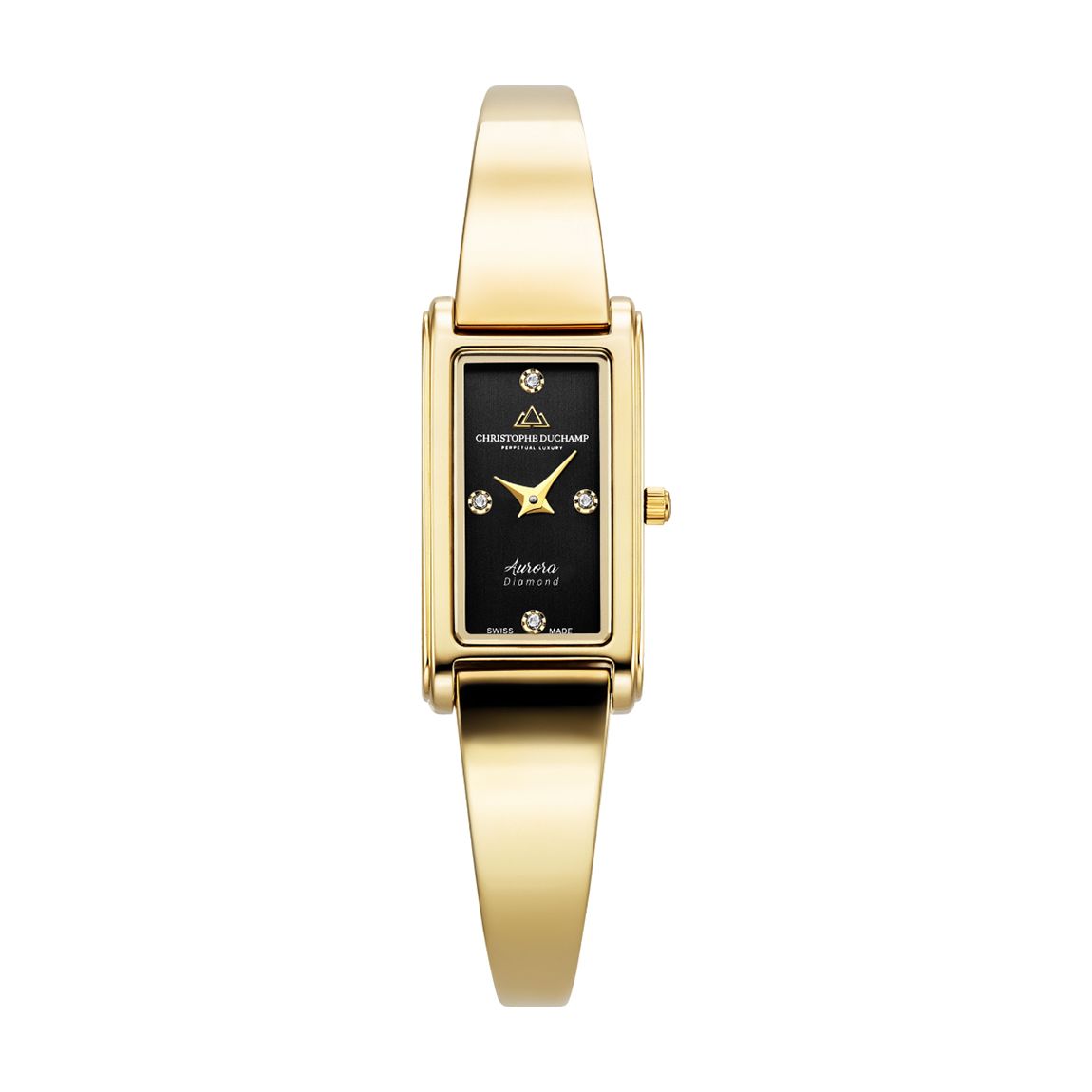 Black Dial Gold Bracelet Womens Aurora Watch 18mm main product photo
