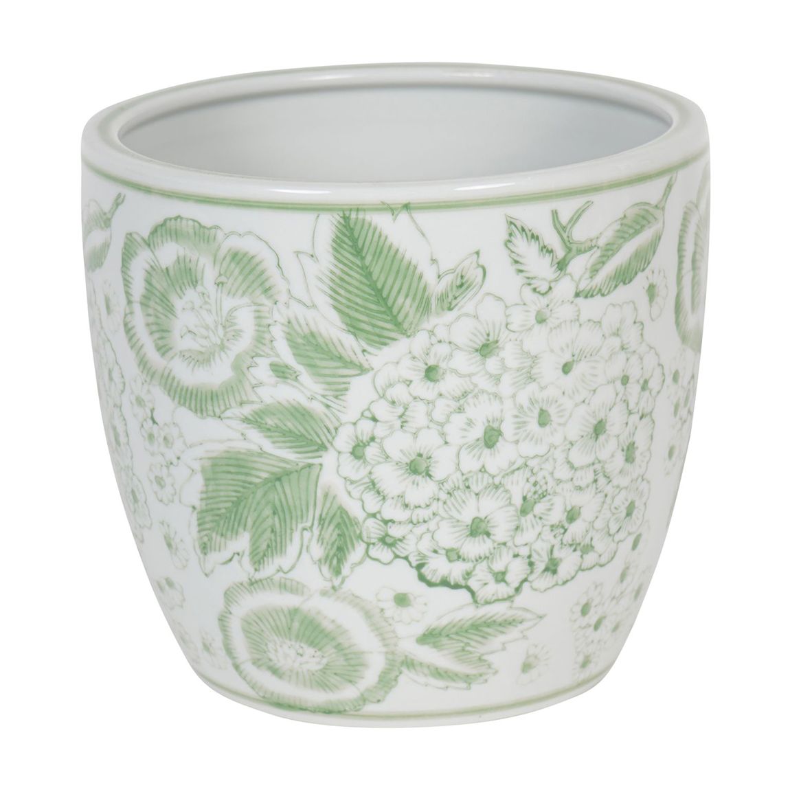 Laura Ashley Green Porcelain Planter, Medium main product photo