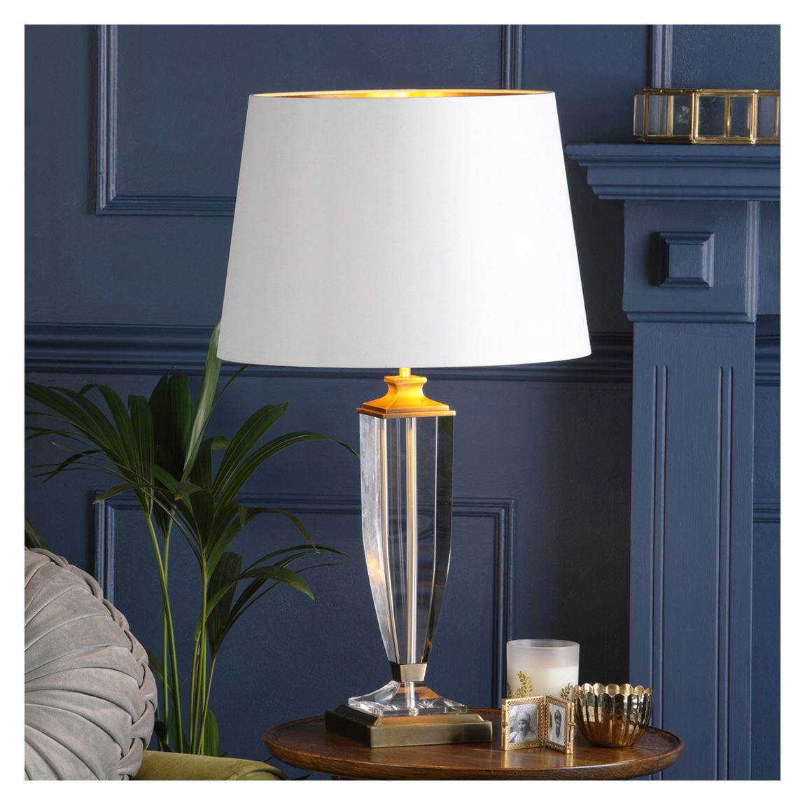 Emyr 16" Silk Tapered Drum Shade Cream main product photo