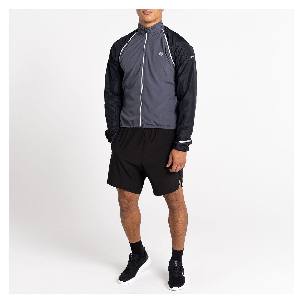 Black/Grey Oxidate Windshell Jacket main product photo