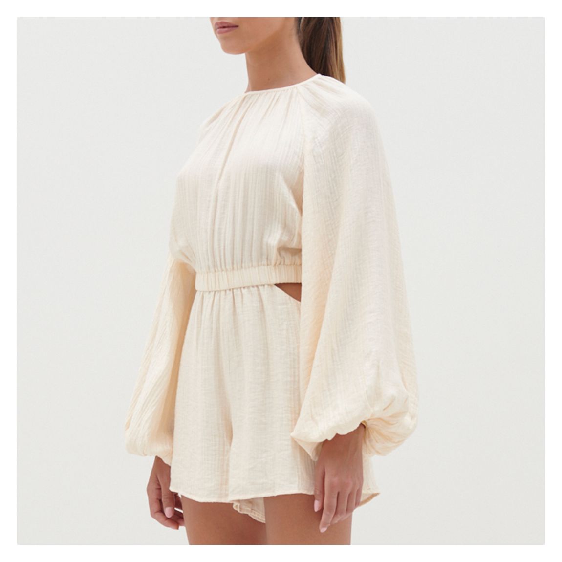 Ecru Annie Cut Out Playsuit main product photo