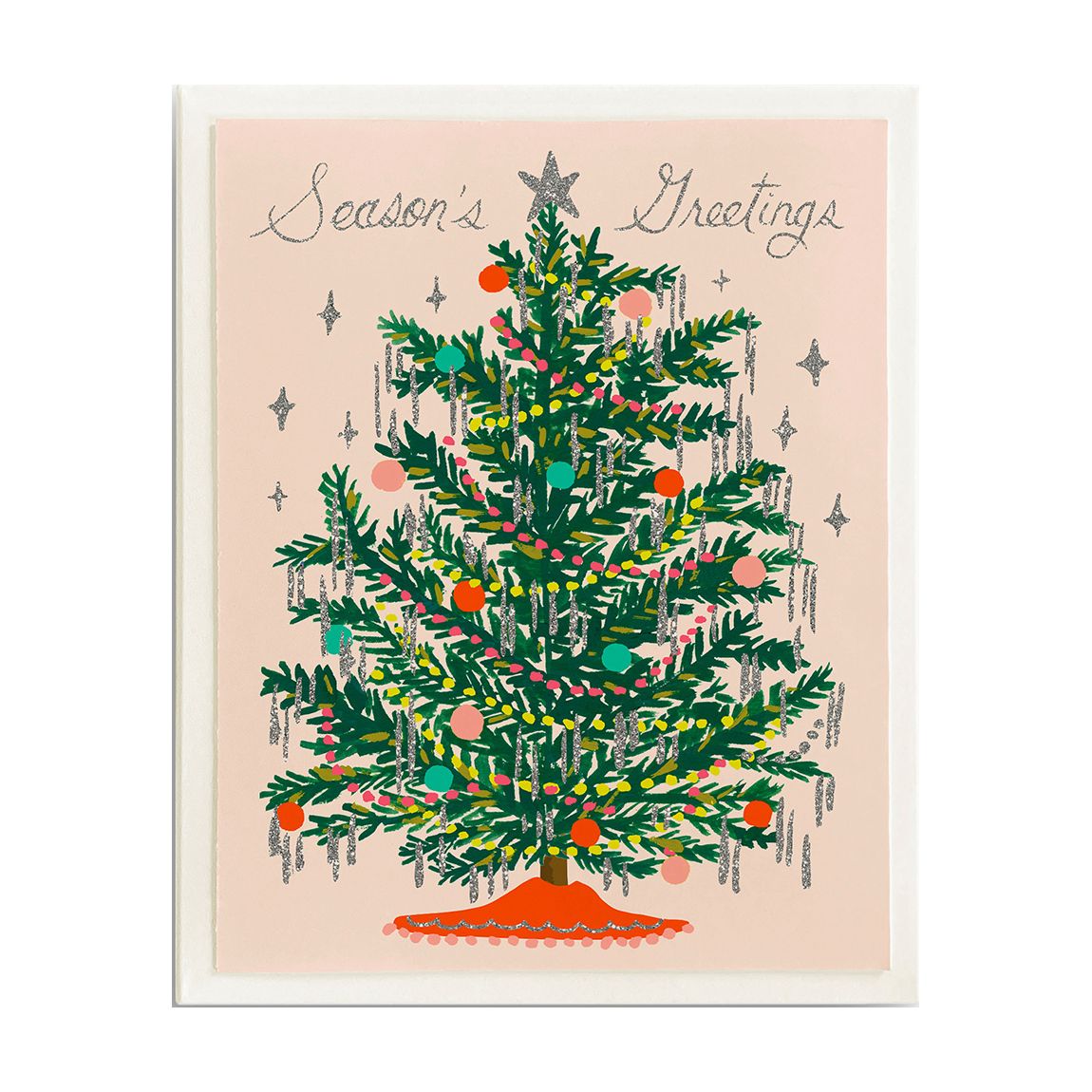 Tinsel Tree, Box Of 8 Cards main product photo