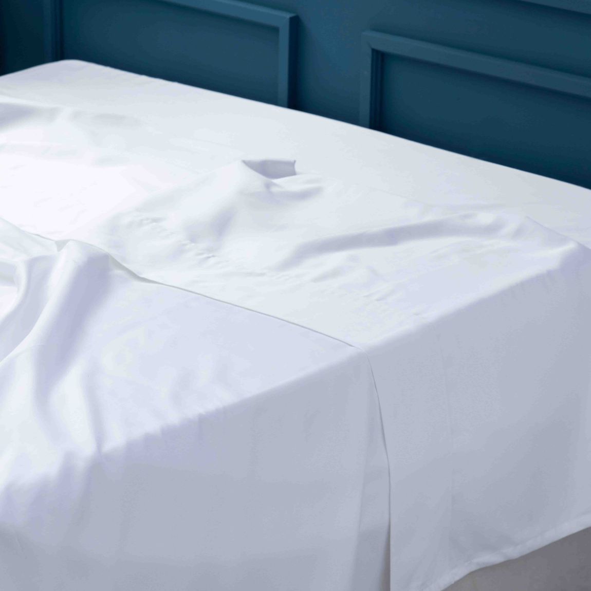 Belledorm 600 Thread Count 100% Egyptian Cotton King Flat Sheet White main product photo