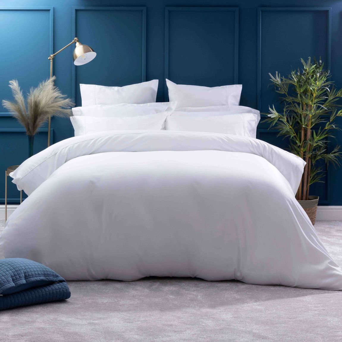 Belledorm 600 Thread Count 100% Egyptian Cotton Emperor Duvet Cover White main product photo