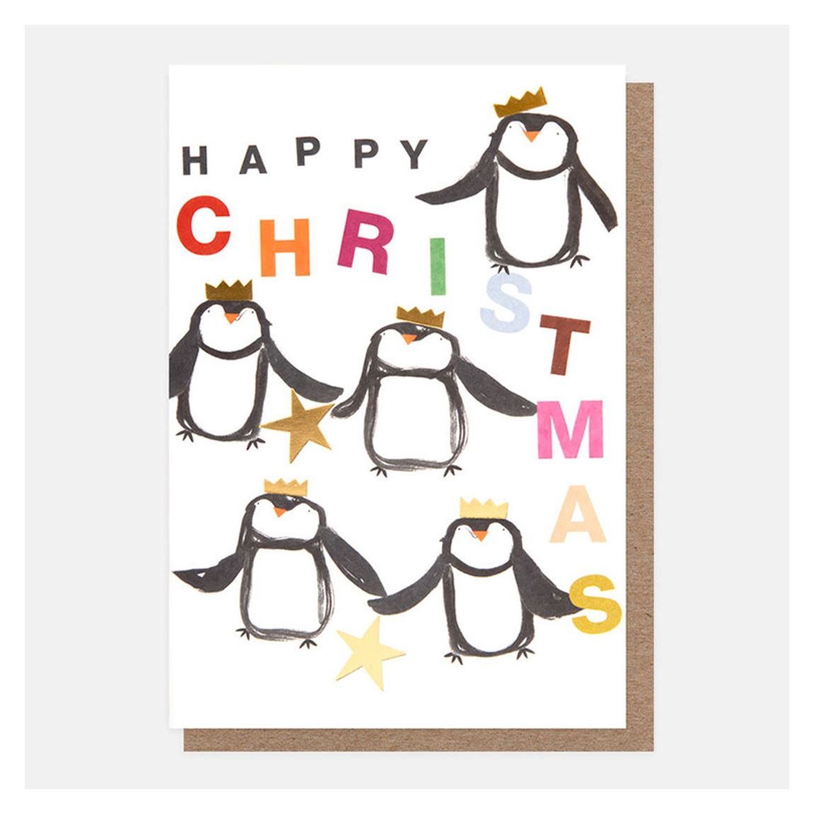 Pack of 30 Group of Penguins Christmas Cards main product photo