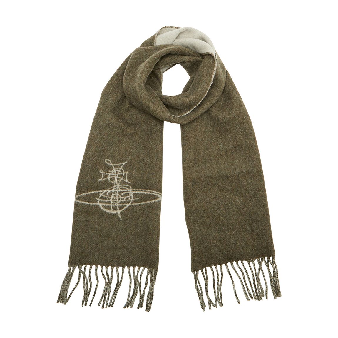 Brown Double Face Scarf main product photo