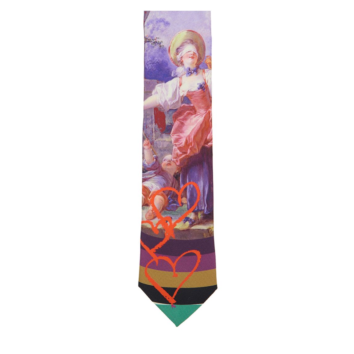 Green Blind Man'S Buff Print Tie main product photo