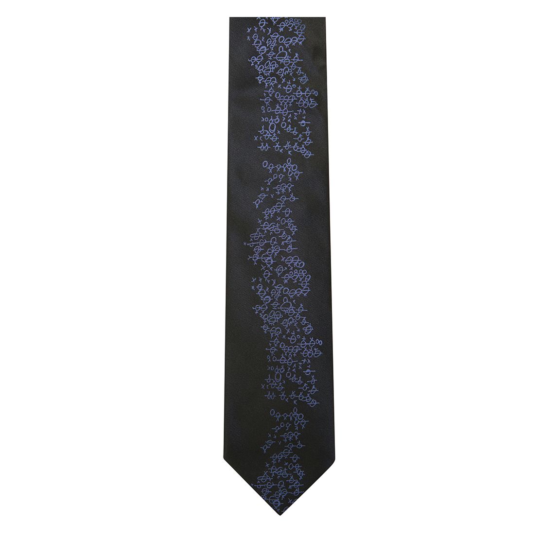 Black-Blue Pencil Orb Jacquard Tie main product photo
