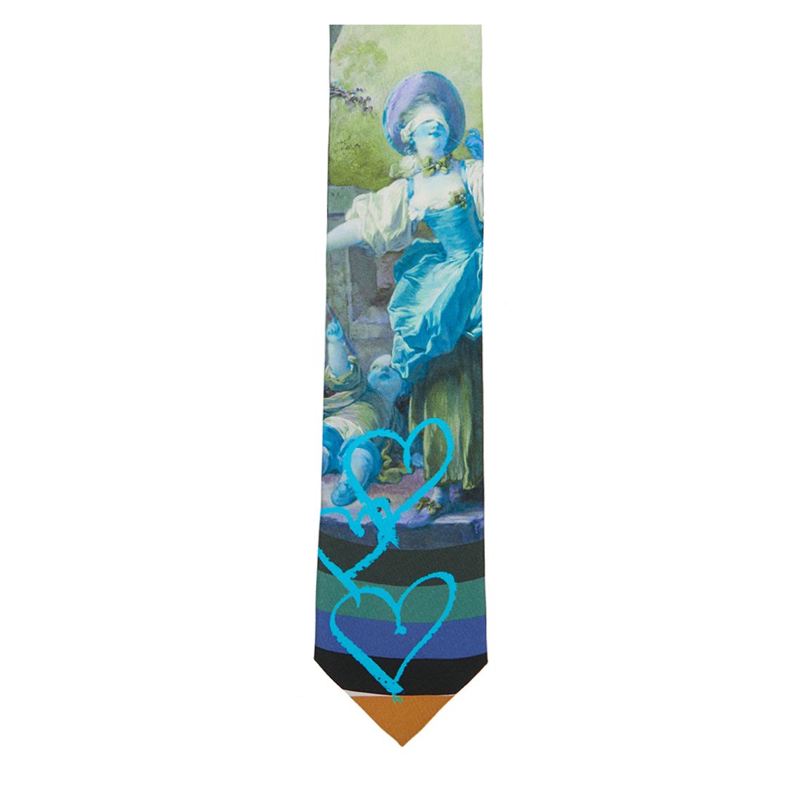 Ochre Blind Man'S Buff Print Tie main product photo