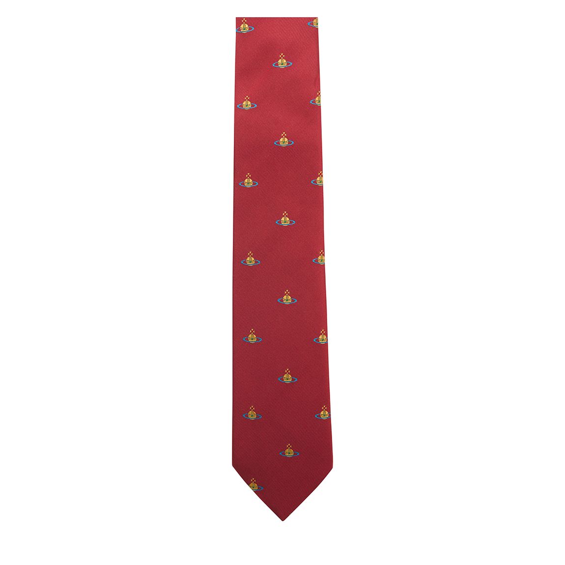 Bordeaux Multicolour Orb Allover Jacquard Tie main product photo