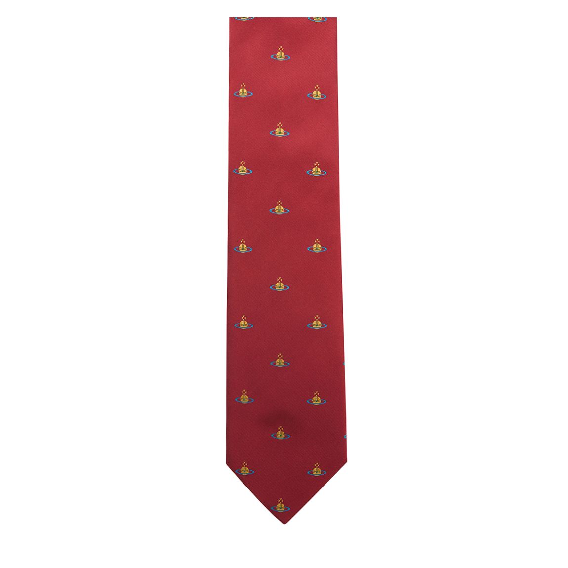 Bordeaux Multicolour Orb Allover Jacquard Tie main product photo
