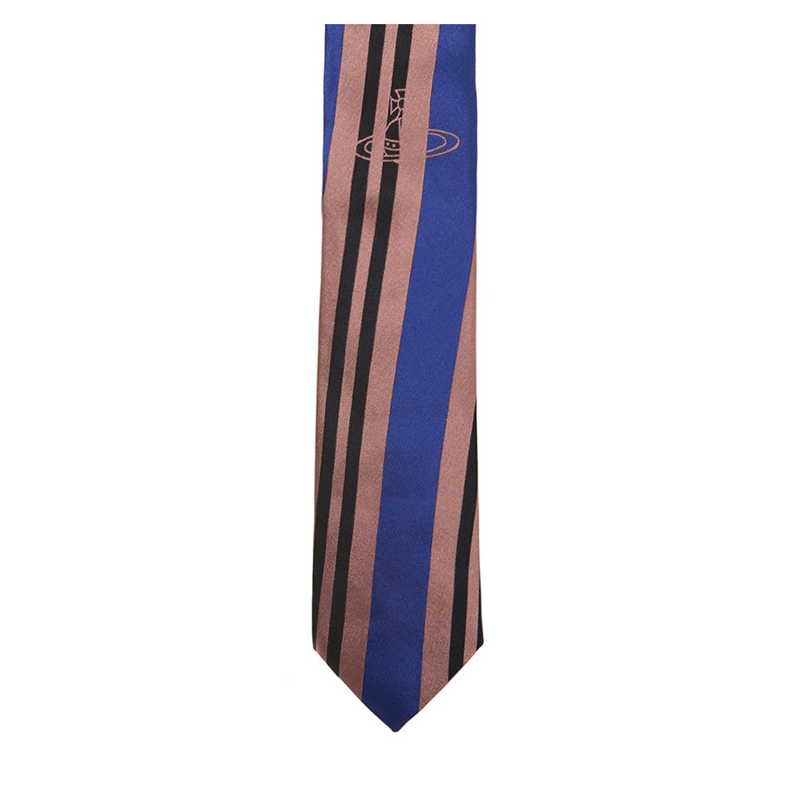 Indigo Blue Off Stripe Jacquard Tie main product photo