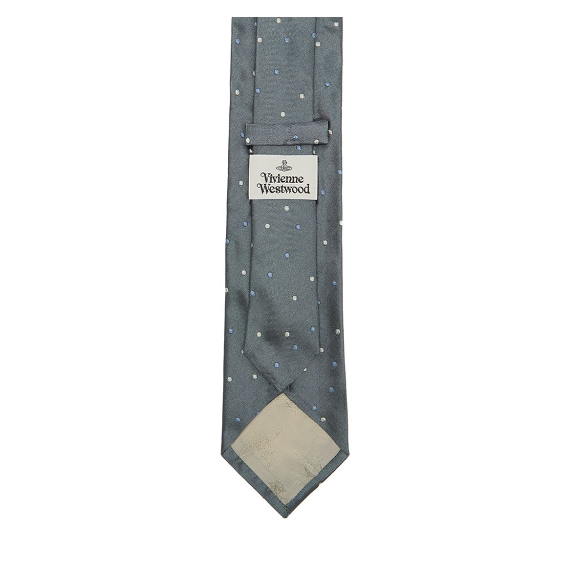 Grey Mini Dot Jacquard Tie main product photo