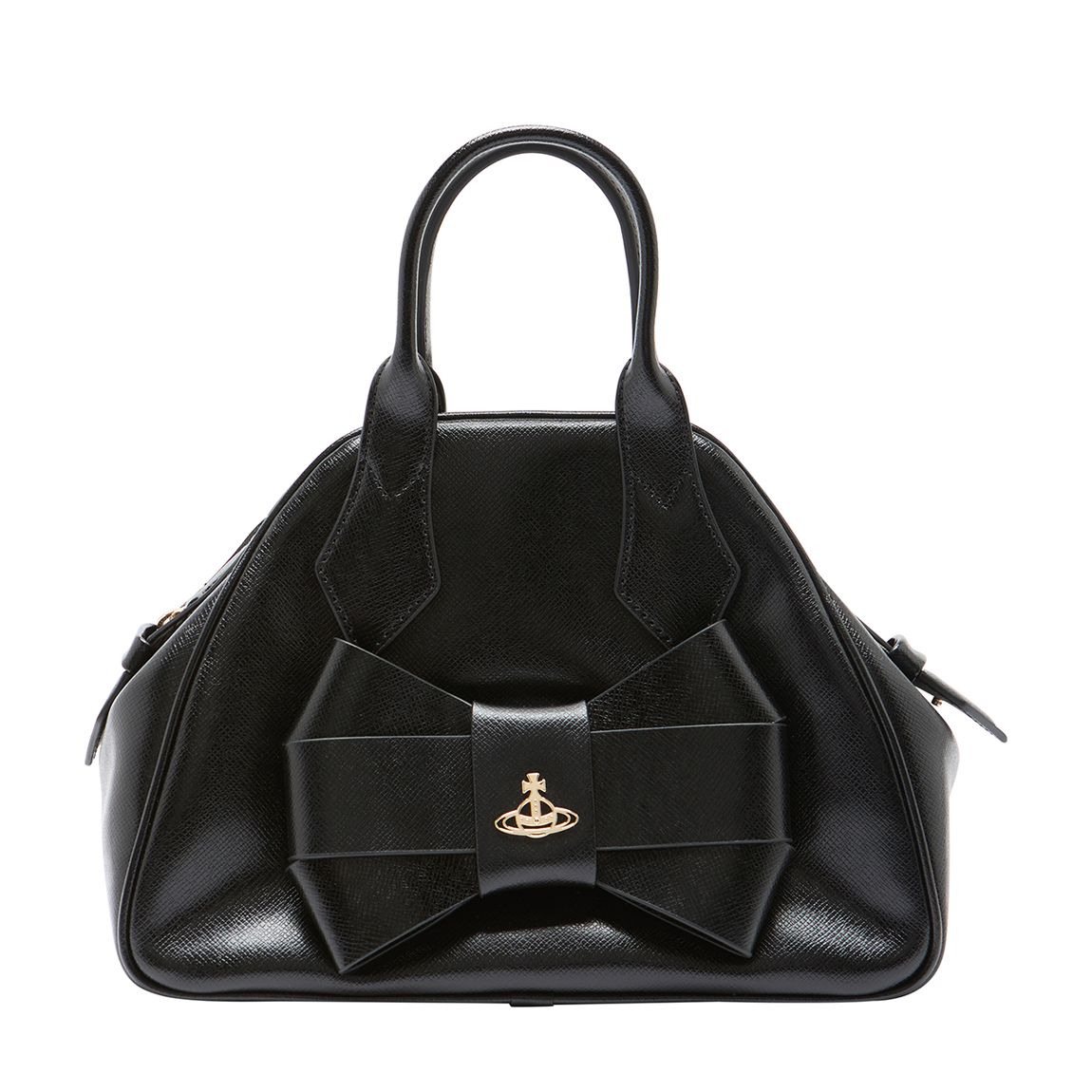 Black Saffiano Bow Medium Yasmine main product photo